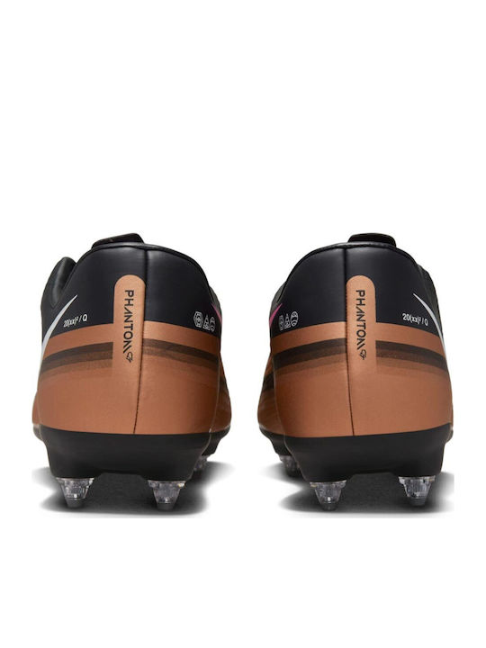 Nike Phantom GT2 Academy Pantofi de Fotbal cu crampoane Cupru Metalic / Negru