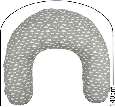 Baby Star Nursing Pillow Cloud Gray 140cm