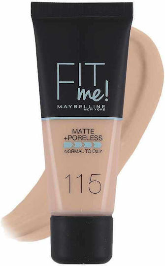 Maybelline Fit Me Matte + Poreless Liquid Foundation 115 Ivory 30ml