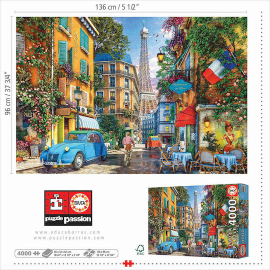 The Old Streets of Paris Puzzle 2D 4000pcs