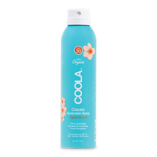 Coola Tropical Coconut Cremă Cu Protecție Solară Pentru Corp SPF30 Spray 177ml