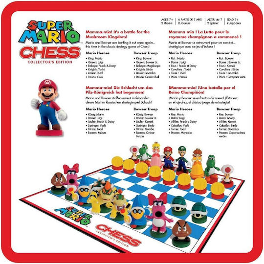 Board Game Super Mario: Chess Set for 2 Players 6+ Years Old (EN) USAopoly