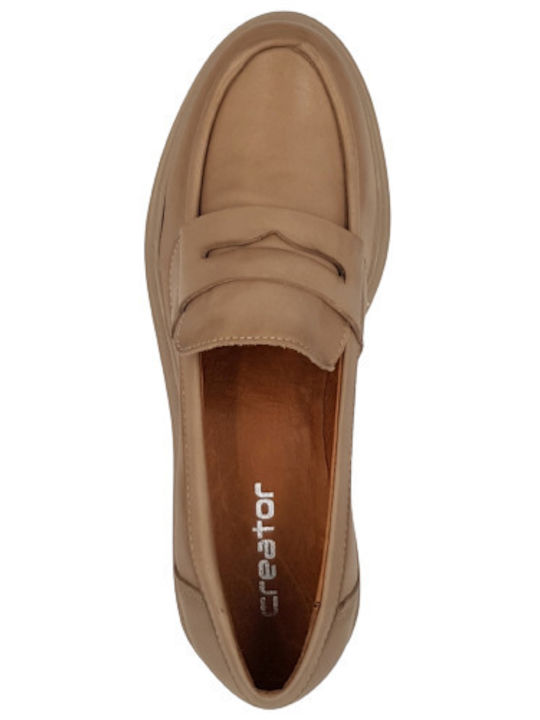 Creator Μοκασίνι Oxford Μπεζ S-3711 BEIGE