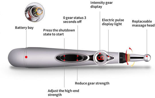 Pen Massage Acupressure for the Body Red