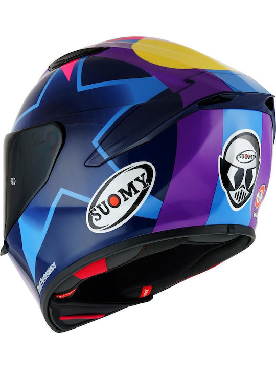 Suomy Track-1 Replica Suomy Motorradhelm Volles Gesicht ECE 22.06 Gewicht 1350gr