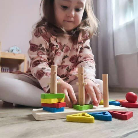 Παιχνίδι Ταξινόμησης Σχημάτων από Ξύλο