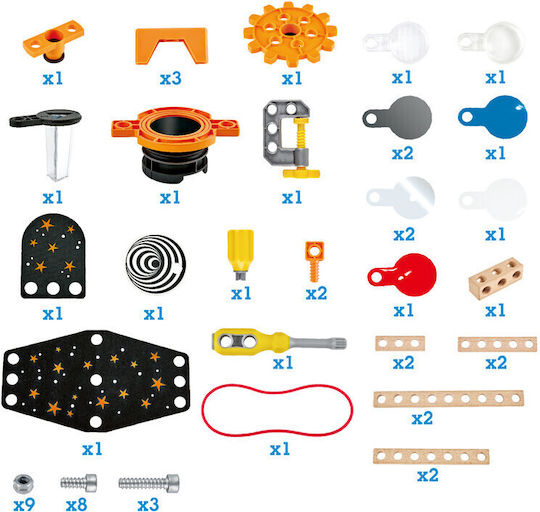 Hape Optical Science Lab Joc Educațional Experimente din Lemn pentru 4+ ani Ani