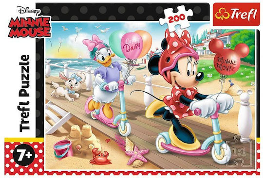 Kids Puzzle Minnie Mouse on The Beach for 7+ Years 200pcs Trefl