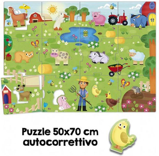 Παιδικό Puzzle Carotina Baby My Happy Farm για 1+ Ετών 12pcs Real Fun Toys