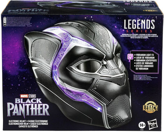 Action Figure Black Panther - Role Play Helmet Marvel Legends Black Panther for 14+ years old Years