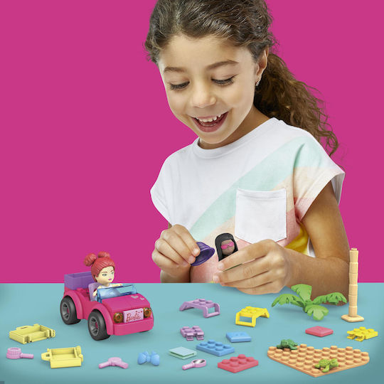 Mega Bloks Blocuri Barbie Cabriolet Adventures pentru 4+ ani Ani 76buc