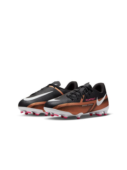 Nike Jr Phantom Gt2 Academy Kids Molded Soccer Shoes Metallic Copper