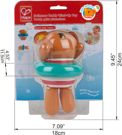 Hape Swimmer Teddy Față de stropit pentru 12++ luni
