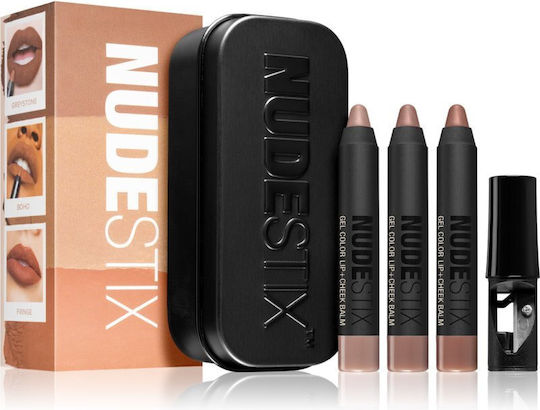 Nudestix 90's Nude Mini Make-up-Paletten und Sets für Gesicht und Lippen Boho Greystone Fringe 3 Stück