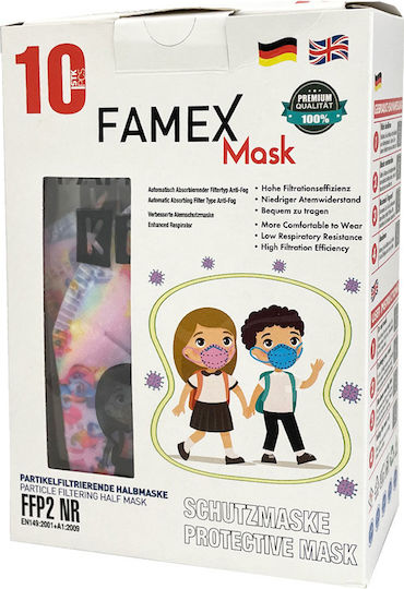 Famex Μάσκα Προστασίας FFP2 NR για Παιδιά με Unicorn 5τμχ