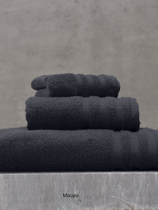 Rythmos Facecloth Lagoon 50x90cm Black Weight 470gr/m²