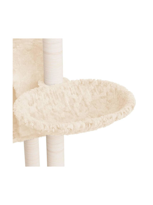 vidaXL Scratching Post Cat Trees Beige 4 levels 61x61x108.5cm