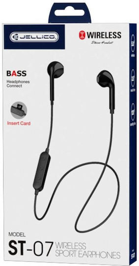 Jellico ST-07 In-ear Bluetooth Handsfree Ακουστικά Μαύρα