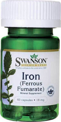 Swanson Iron Ferrous Fumarate 18mg 60 capace