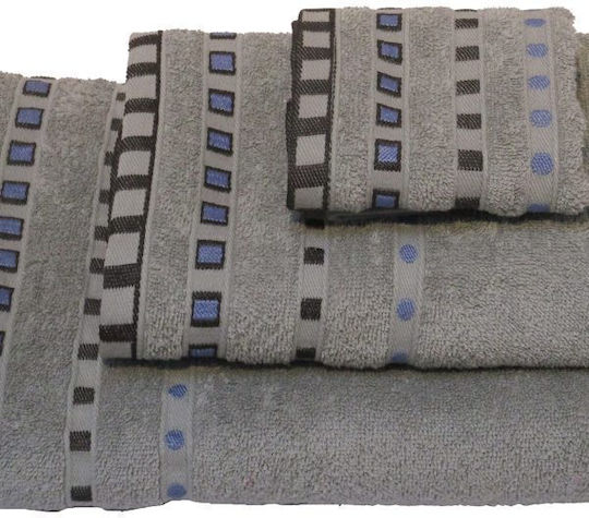 Le Blanc Кърпа за ръце Пение Жакард Точки 30x50см. Сив Тегло 450гр/кв.м