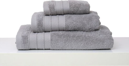 Anna Riska Πετσέτα Προσώπου Soft 50x100εκ. Grey Βάρους 600gr/m²