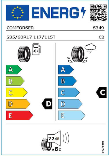 Continental UltraContact 175/55R15 77T Summer Tire for Passenger Car