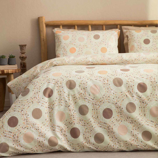 Vesta Home Duvet Single 160x230cm Amanda 1 Brown / Beige 11.5 togs Togs