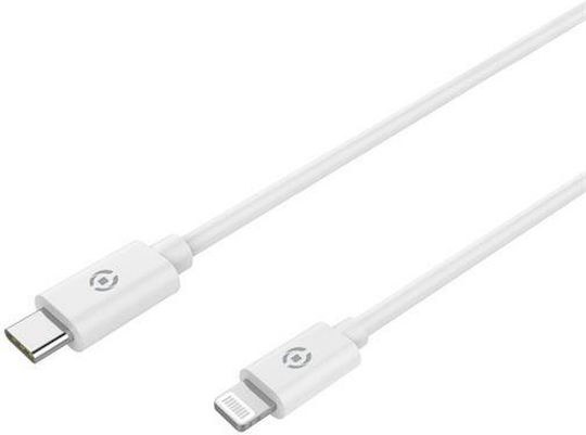 Celly MFI USB-C zu Lightning Kabel 60W Weiß 1m (USBLIGHTTYPECWH)