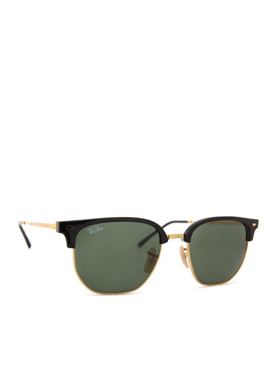 Ray Ban Clubmaster Unisex Ochelari de soare cu Negru Cadru și Verde Lentilă RB4416 601/31