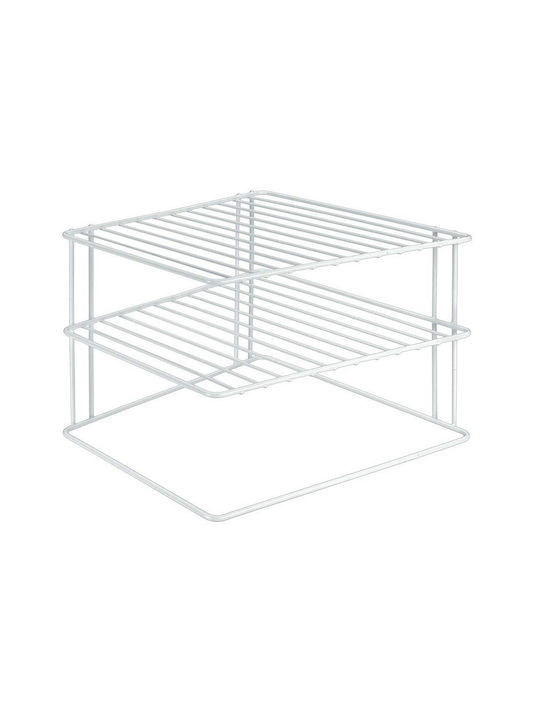 Metaltex Metallische Tischspiel Basis Silos 25x25x19cm Silber