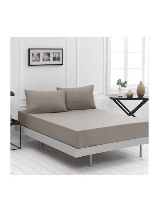 Beauty Home Bettbezug Baumwolle Über-Doppelbett 230x250 1999 Beige