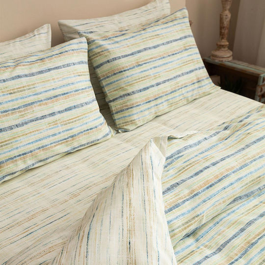 Vesta Home Duvet Cover Set Cotton Single with Pillowcase 170x240 Milos 1