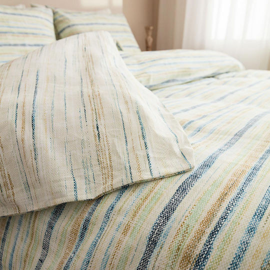Vesta Home Duvet Cover Set Cotton Single with Pillowcase 170x240 Milos 1