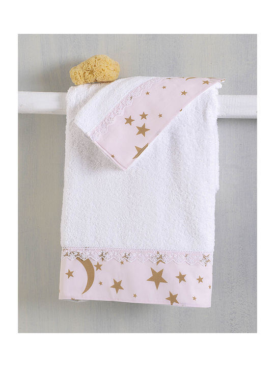 Rythmos Bettbezug-Set Baumwolle Übergröße mit 2 Kissenbezügen 220x250 Moonlight Pink