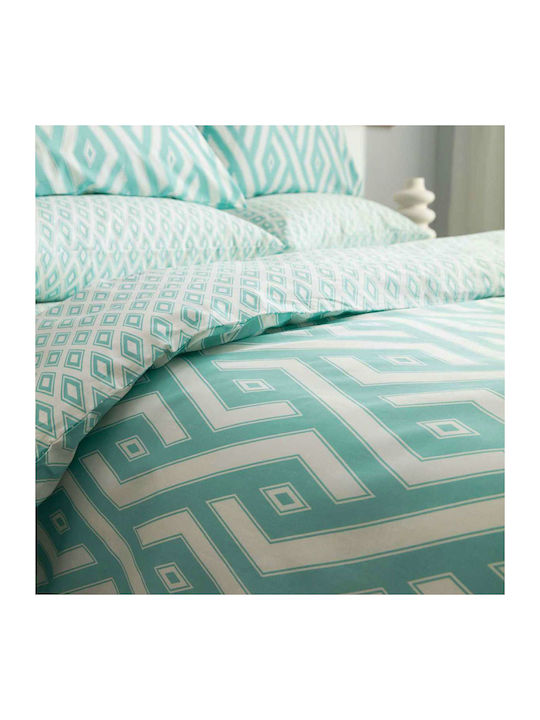 Vesta Home Bettdecke Großes Doppelbett 220x230cm Paros 1 Türkis 11.5 togs Togs
