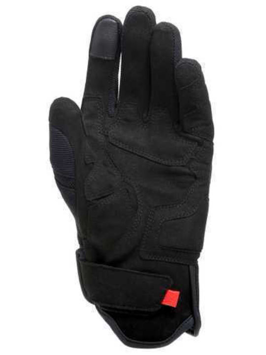 Dainese Mig 3 Air Tex Καλοκαιρινά Ανδρικά Γάντια Μηχανής Black/Black