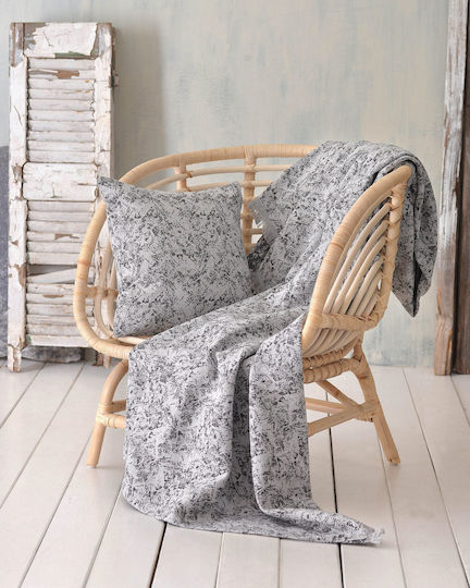 Rythmos Xaviera Sofa Throw 2 Seater 2 Sides Jacquard 180x240cm Ecru