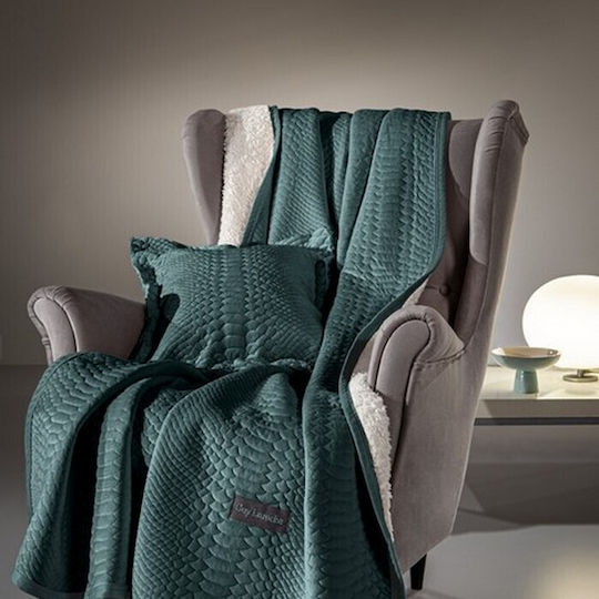 Guy Laroche Capsule Sesselüberwurf Zwei Seiten Samtig 130x170cm Emerald