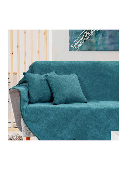 Beauty Home Ριχτάρι Διθέσιου Καναπέ 180x250εκ. Πετρόλ 8406ΔΙΘ