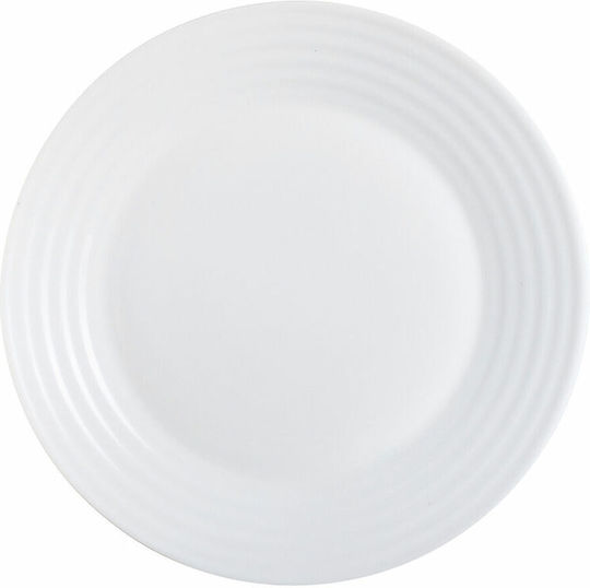 Luminarc Harena Πιάτο Γλυκού Γυάλινο White με Διάμετρο 19cm