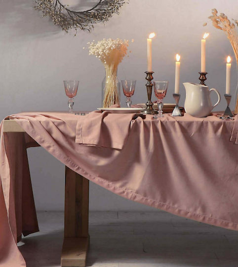Nef-Nef Homeware Τραπεζομάντηλο Cotton-Linen English Rose 150x250εκ.