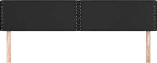 vidaXL Bed Headboard with Leather Black 90x78cm