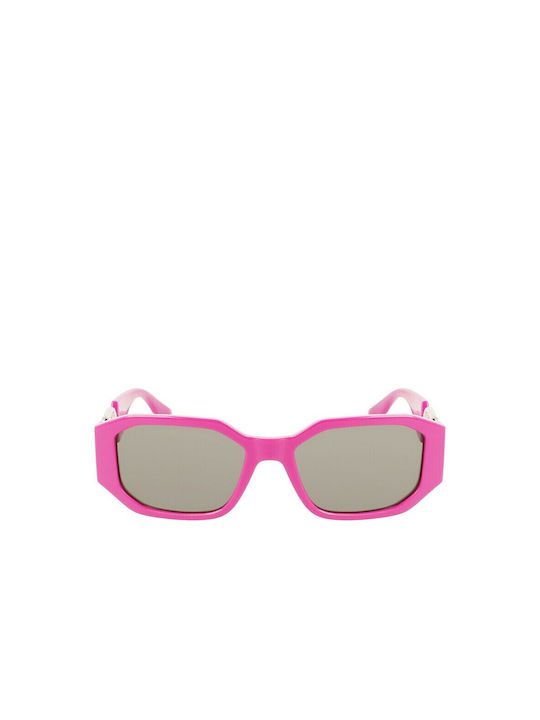 Karl Lagerfeld Women's Sunglasses with Pink Plastic Frame and Green Lens KL6085S-525