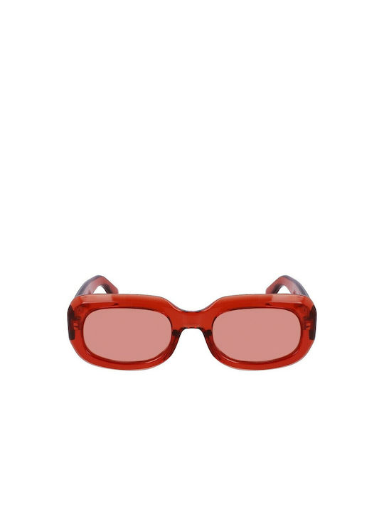 Longchamp Women's Sunglasses with Red Plastic Frame and Red Lens LO716S 842