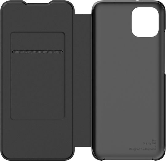 Samsung Flip Book Πλαστικό Μαύρο (Galaxy A03)