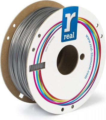 Real Filament PLA 3D Printer Filament 1.75mm Ασημί 1kg