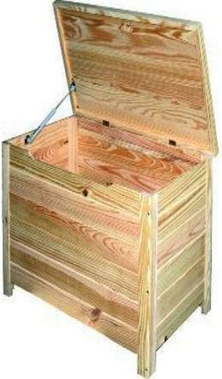 Astigarraga Διακοσμητικό Μπαούλο Ξύλινο Μπεζ 70x40x48εκ.