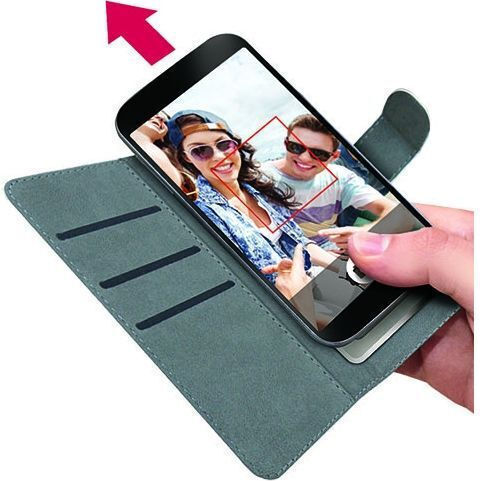 Celly Unica View XL Book Case έως 5" Ροζ