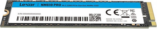 Lexar NM610PRO SSD 2TB M.2 NVMe PCI Express 3.0 LNM610P002T-RNNNG