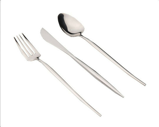 Dinox Lisbon Cutlery Set Stainless Silver 60pcs
